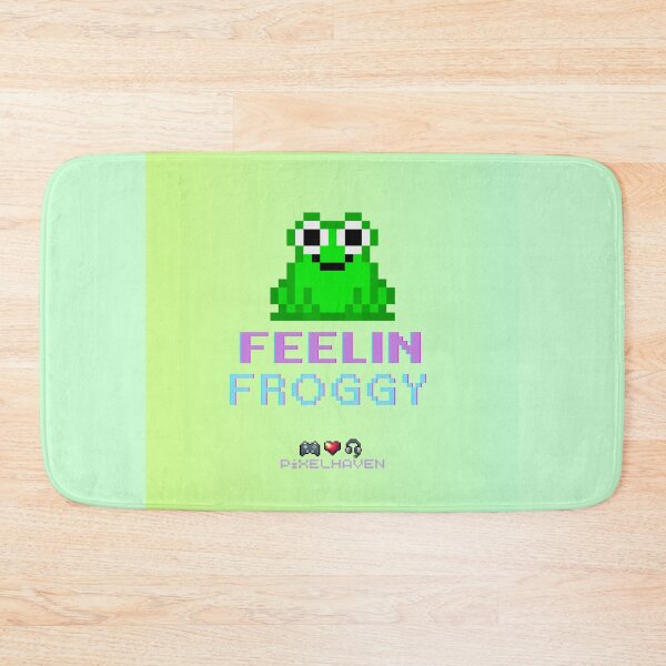 Item preview, Feelin Froggy Frog Pixel Art by PiXELHAVEN designed and sold by WHITE FLAME PRINTS.