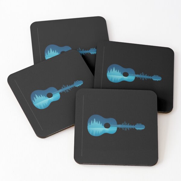 Item preview, Nature Guitar Soundwave – Forest Reflection Music Art designed and sold by DailyDrivesct.