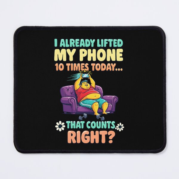Item preview, Lifted Phone Workout Chronicles Digital Gym Comedy designed and sold by Dazzle-Sizzle.