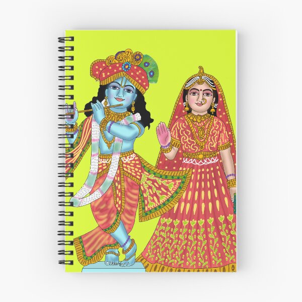 Item preview, Lord RadhaKrishna Digital Artwork | Divine Love & Devotion | Hindu Spiritual Wall Art & Gifts designed and sold by Harshit_Digital_Arts.
