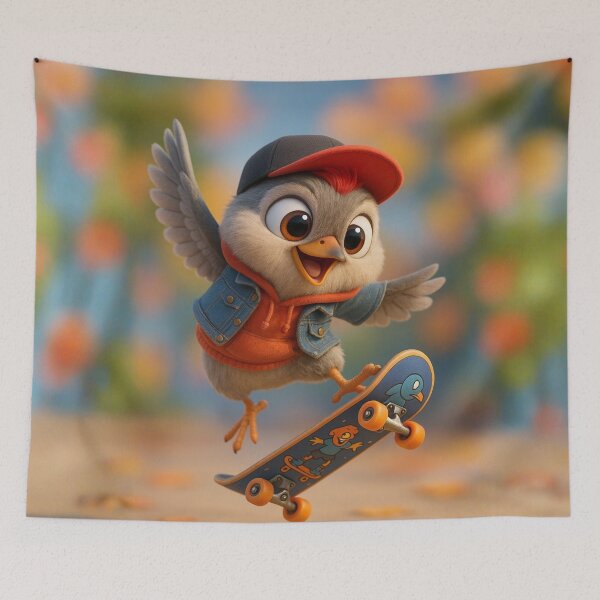 Item preview, Skater Ruby-Crowned Kinglet designed and sold by Sillytoe.