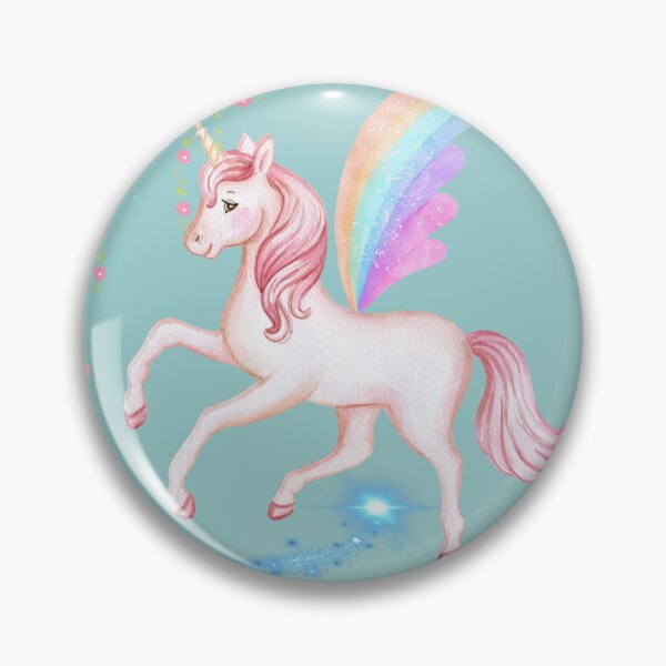 Item preview, Pastel Rainbow Unicorn Pegasus Glow Up Magic designed and sold by VibranPalette.