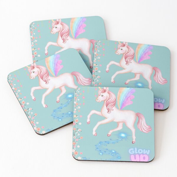 Item preview, Pastel Rainbow Unicorn Pegasus Glow Up Magic designed and sold by VibranPalette.