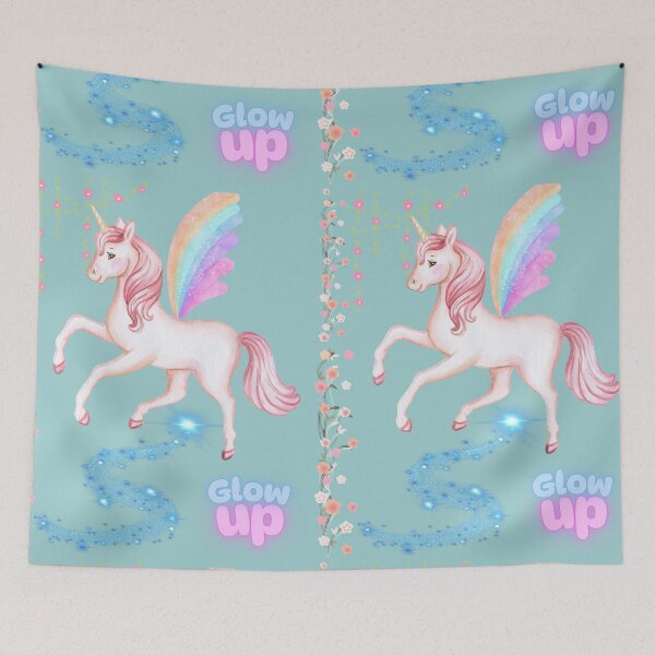 Item preview, Pastel Rainbow Unicorn Pegasus Glow Up Magic designed and sold by VibranPalette.