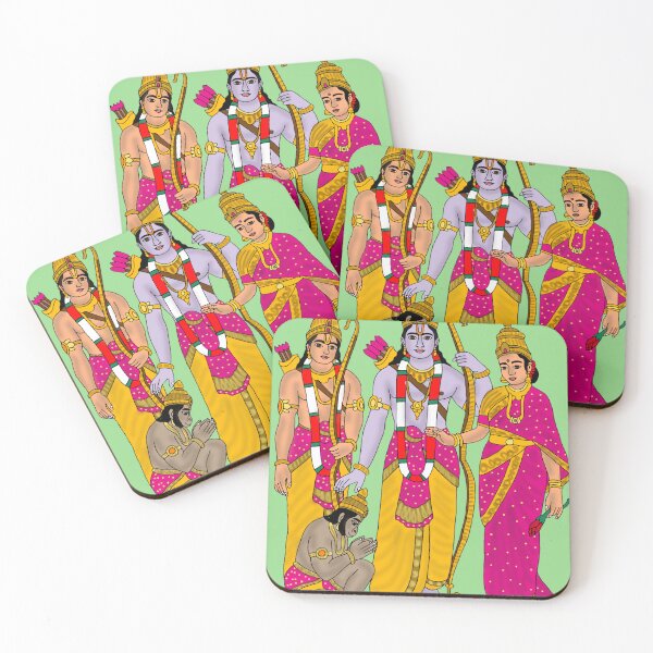 Item preview, Ram Darbar Digital Artwork | Lord Rama Sita Lakshman Hanuman | Hindu Spiritual Wall Decor & Gifts designed and sold by Harshit_Digital_Arts.
