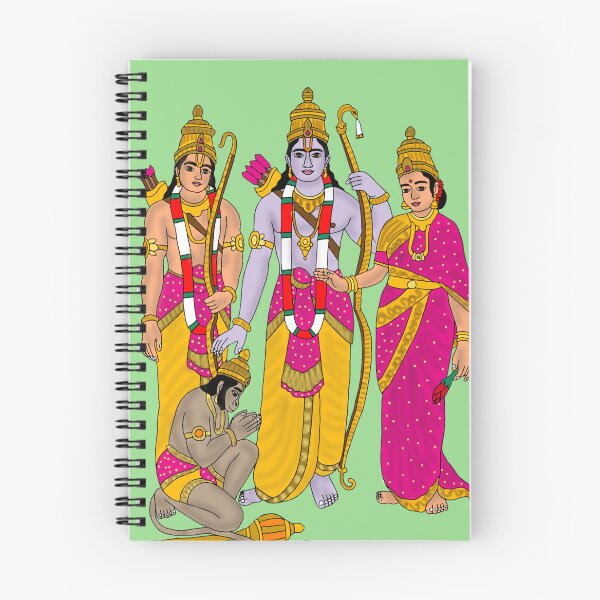 Item preview, Ram Darbar Digital Artwork | Lord Rama Sita Lakshman Hanuman | Hindu Spiritual Wall Decor & Gifts designed and sold by Harshit_Digital_Arts.