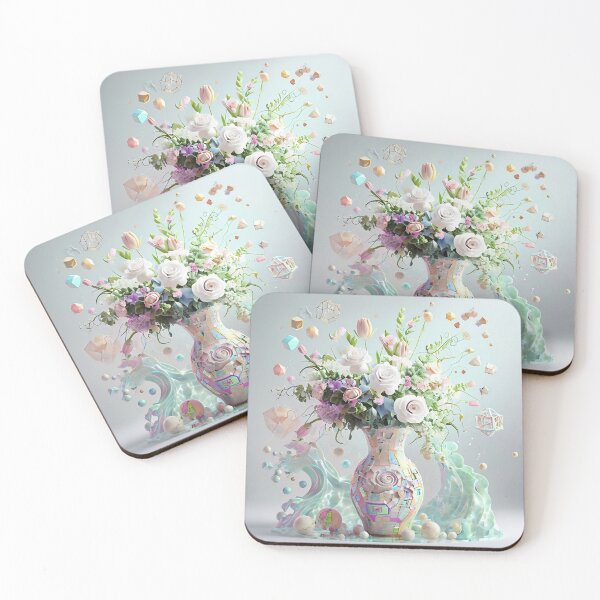 Item preview, Abstract Bouquet in Soft Hues   designed and sold by Jlbcartgallery.