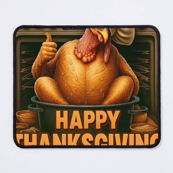Item preview, Funny Thanksgiving Turkey in Oven – Stay Positive Quote designed and sold by LavIsInTheAir.