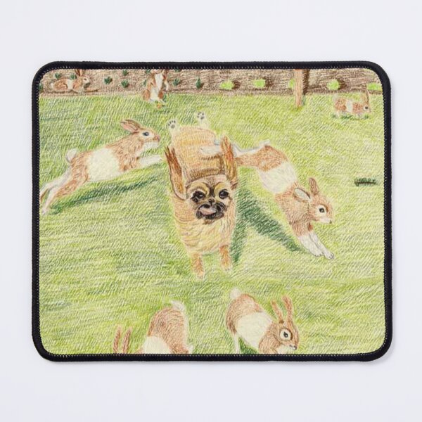 Item preview, Asil The Pekingese And The Bunnies designed and sold by pinkyjainpan.