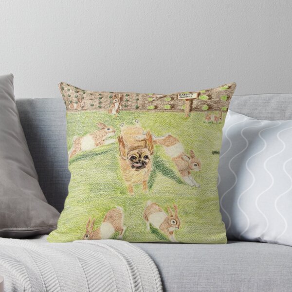 Item preview, Asil The Pekingese And The Bunnies  designed and sold by pinkyjainpan.