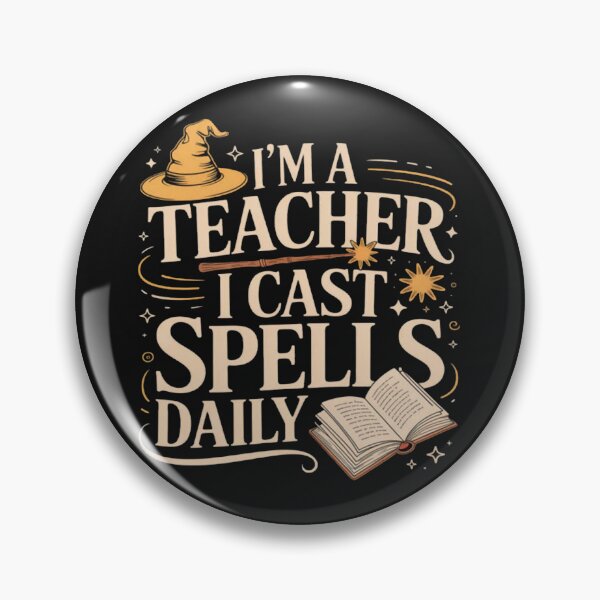 Item preview, I'm a Teacher I Cast Spells Daily Funny Witch designed and sold by Vastingan.