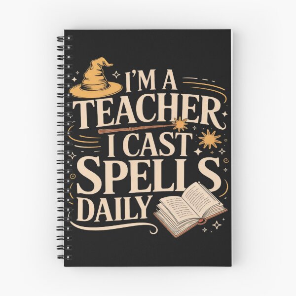Item preview, I'm a Teacher I Cast Spells Daily Funny Witch designed and sold by Vastingan.