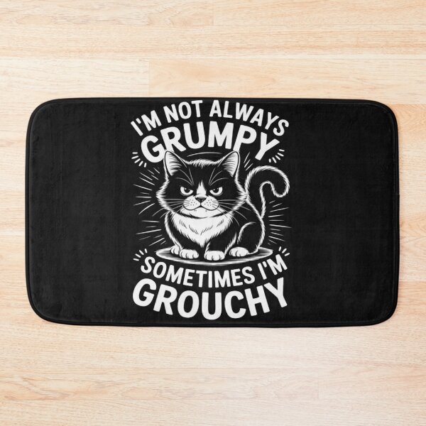 Item preview, I'm Not Always Grumpy Sometimes I'm Grouchy Funny Cats designed and sold by Vastingan.