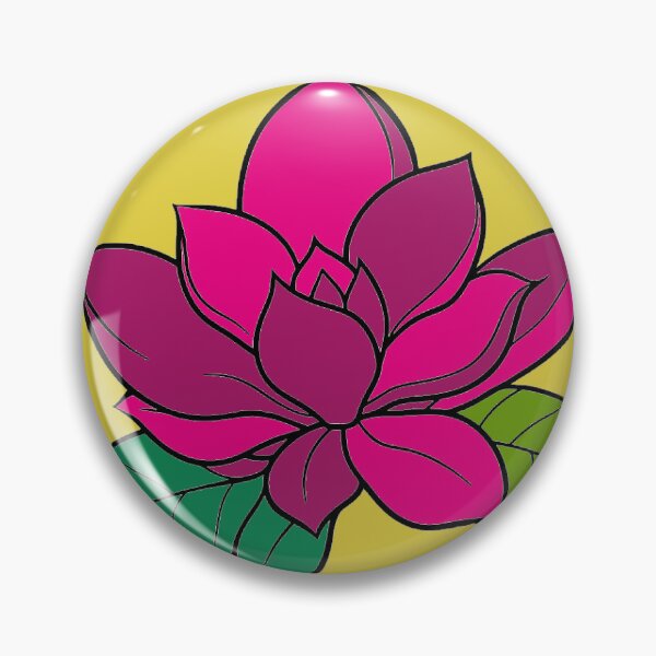 Item preview, Pink Lotus Art | Spiritual Flower Illustration | Peaceful Nature Wall Decor designed and sold by Harshit_Digital_Arts.