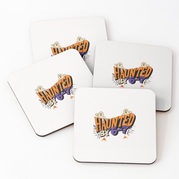 Item preview, Haunted By 67 Ghosts And Spiders Halloween Fun Design designed and sold by grumpzara.