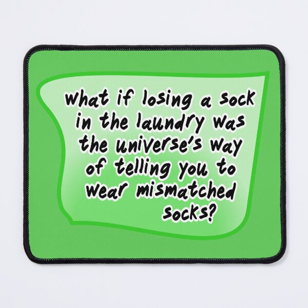 Item preview, what if losing a sock in the laundry, green designed and sold by mntimg.