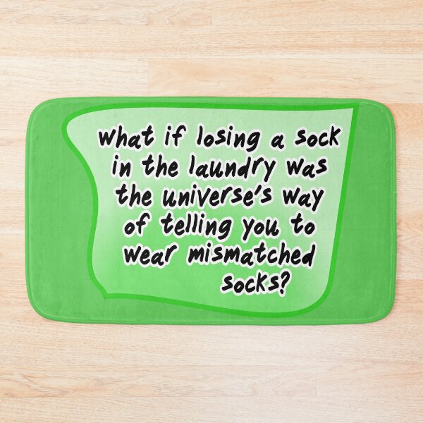 Item preview, what if losing a sock in the laundry, green designed and sold by mntimg.