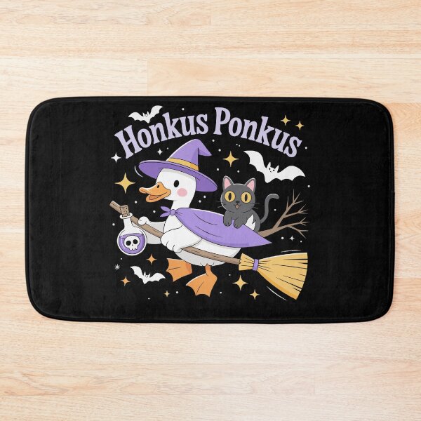 Item preview, Honkus Ponkus Witch Goose and Black Cat Halloween Chaos designed and sold by AScribbler0.
