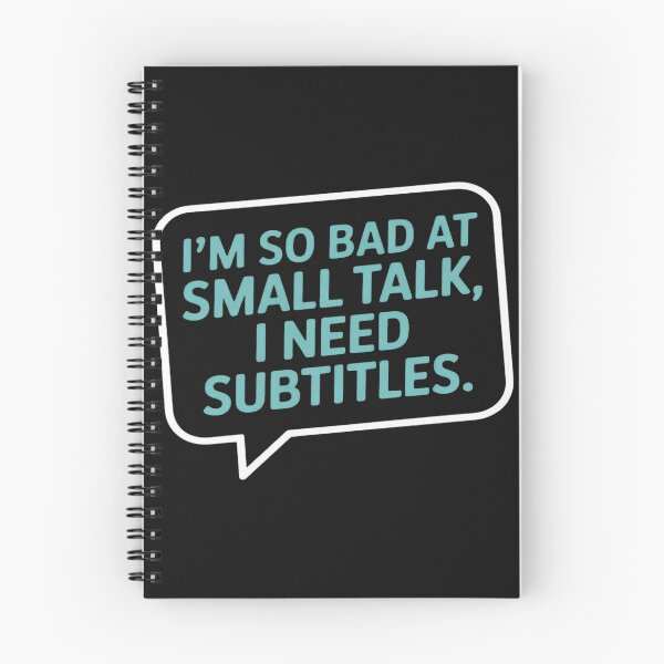 Item preview, Im So Bad at Small Talk I Need Subtitles designed and sold by Vastingan.