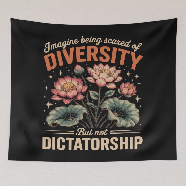 Item preview, Imagine Being Scared Of Diversity Floral designed and sold by Vastingan.