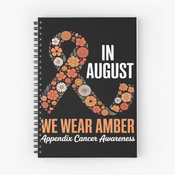 Item preview, In August We Wear Amber For Appendix Cancer Awareness Month designed and sold by Vastingan.