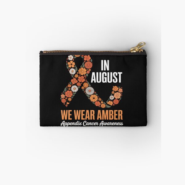 Item preview, In August We Wear Amber For Appendix Cancer Awareness Month designed and sold by Vastingan.