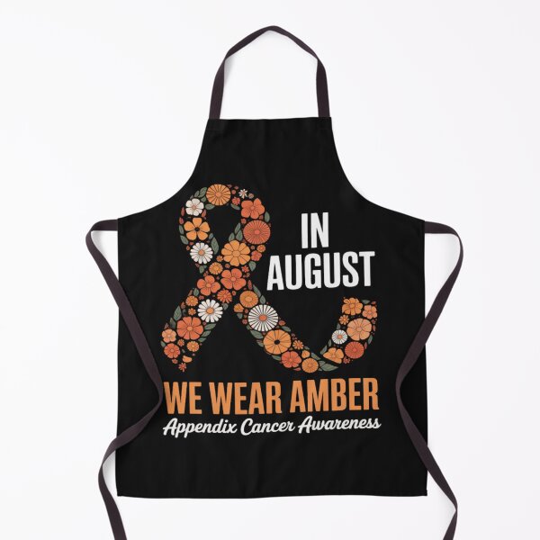 Item preview, In August We Wear Amber For Appendix Cancer Awareness Month designed and sold by Vastingan.
