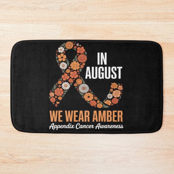 Item preview, In August We Wear Amber For Appendix Cancer Awareness Month designed and sold by Vastingan.