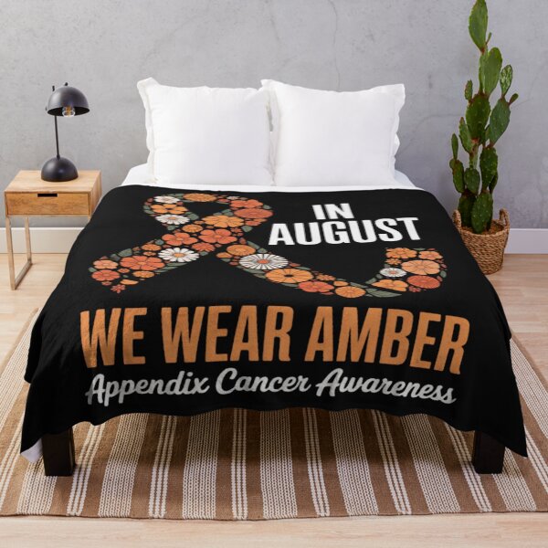 Item preview, In August We Wear Amber For Appendix Cancer Awareness Month designed and sold by Vastingan.
