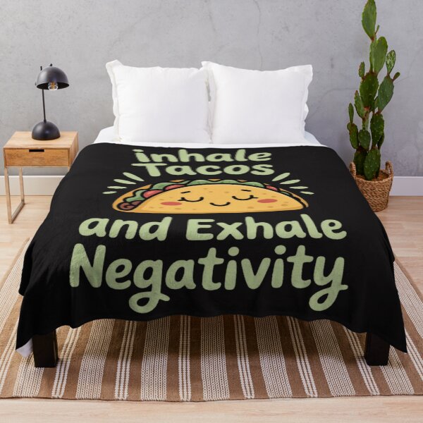 Item preview, Inhale Tacos Exhale Negativity Funny Taco Yoga designed and sold by Ikwalima.