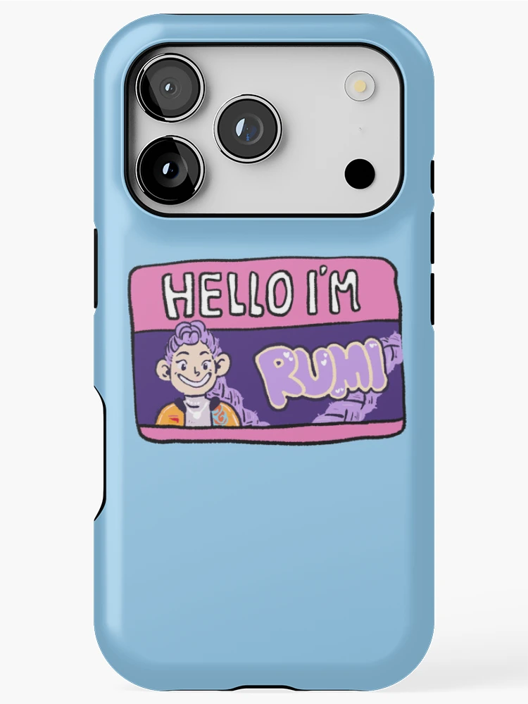Thumbnail 1 of 4, iPhone Case, Hello i'm Rumi HUNTRIX designed and sold by Childish by Design.