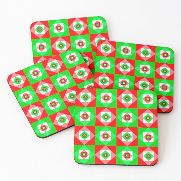 Item preview, Geometric Quilt: Christmas/Italian Flag 2 designed and sold by SarahJosArt.