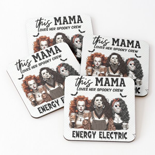 Item preview, This Mama Loves Her Spooky Crew Energy Electric Halloween Horror Moms designed and sold by PNG PAPER STUDIO.