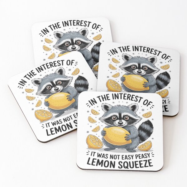 Item preview, It Was Not Easy Peasy Lemon Wild Animal Raccoon Trash Pandas designed and sold by Ikwalima.