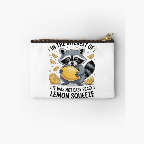 Item preview, It Was Not Easy Peasy Lemon Wild Animal Raccoon Trash Pandas designed and sold by Ikwalima.