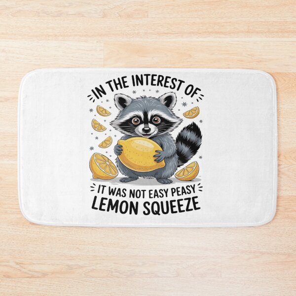 Item preview, It Was Not Easy Peasy Lemon Wild Animal Raccoon Trash Pandas designed and sold by Ikwalima.