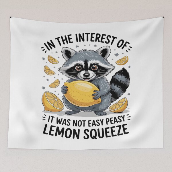 Item preview, It Was Not Easy Peasy Lemon Wild Animal Raccoon Trash Pandas designed and sold by Ikwalima.