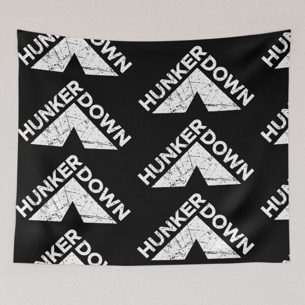 Item preview, Hunker Down Survival & Motivation Tent Camping designed and sold by d247.