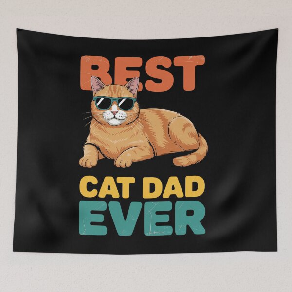 Item preview, Best Cat Dad Ever Funny Cat Owner Tabby Birthday Fathers Day designed and sold by Bandikonsalez.