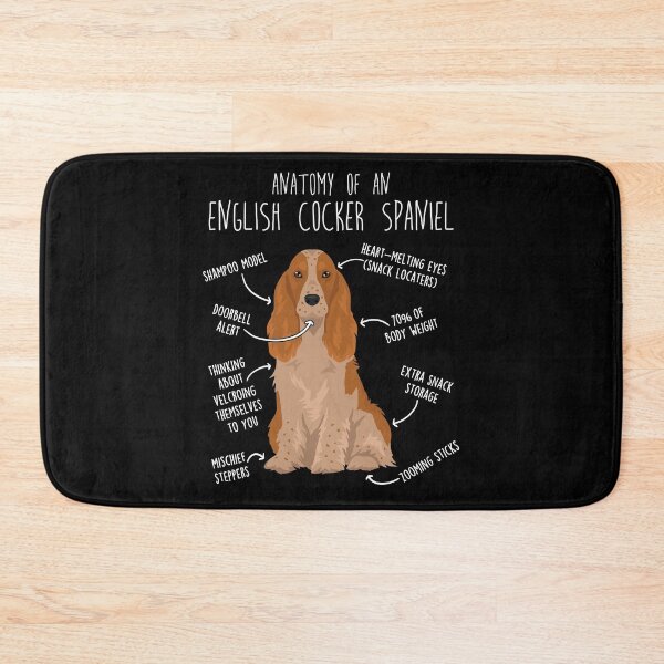 Item preview, Orange Roan English Cocker Spaniel Dog Anatomy designed and sold by Clara Hollins.