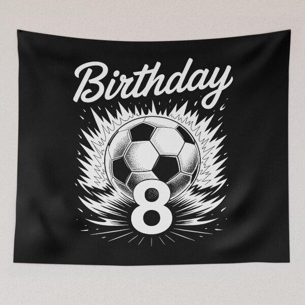 Artikelvorschau, 8. Geburtstag Birthday Boy Geburtstagskind Fußball entworfen und verkauft von Bandikonsalez.