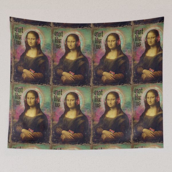 Item preview, Mona Lisa Renaissance Art Remix: Mona's Modern Playlist designed and sold by TheTechnoCanvas.