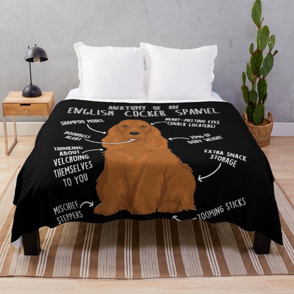 Item preview, Red English Cocker Spaniel Dog Anatomy designed and sold by Clara Hollins.