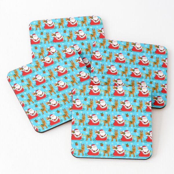 Item preview, Christmas Santa Claus In Sleigh With Reindeer Pattern designed and sold by DEC02.