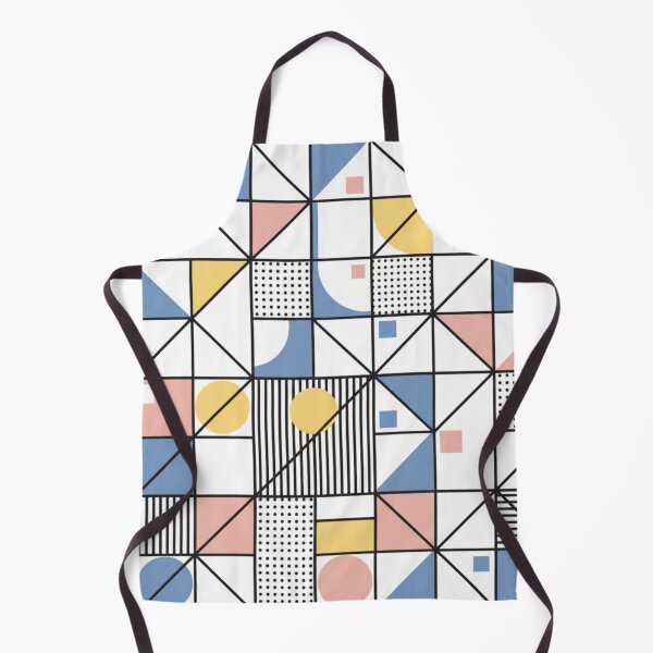 Item preview, Soft Geometric Pattern Memphis Style 80s | Abstract Pastel Pink Blue Vintage Retrowave Grid Design designed and sold by DibuHumor.