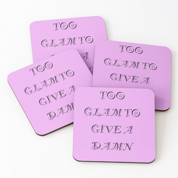 Item preview, Too Glam to Give a Damn – Sassy Aesthetic Quote Design designed and sold by ShaggyArtist.