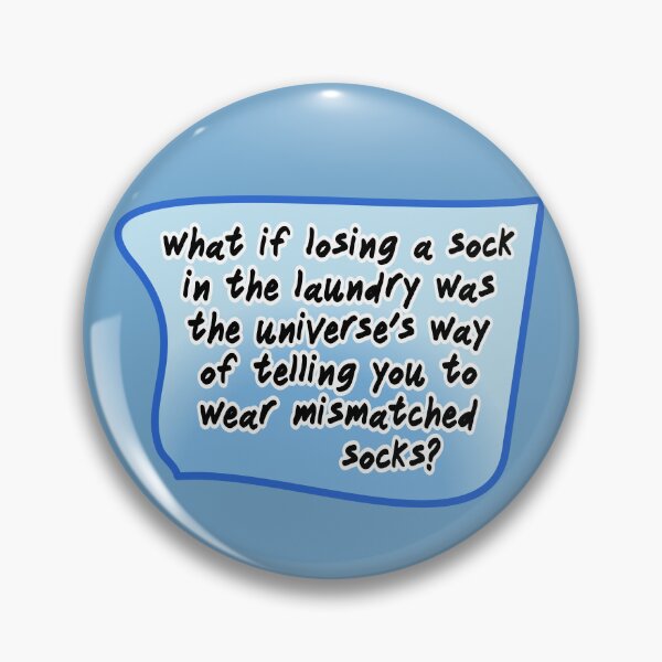 Item preview, what if losing a sock in the laundry, blue designed and sold by mntimg.