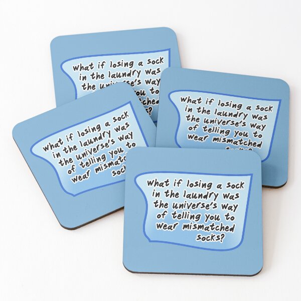 Item preview, what if losing a sock in the laundry, blue designed and sold by mntimg.