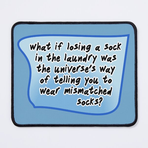 Item preview, what if losing a sock in the laundry, blue designed and sold by mntimg.