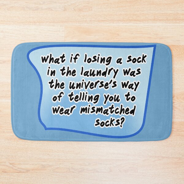 Item preview, what if losing a sock in the laundry, blue designed and sold by mntimg.